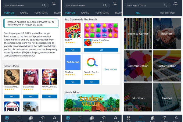 Amazon прекращает поддержку Appstore для Android