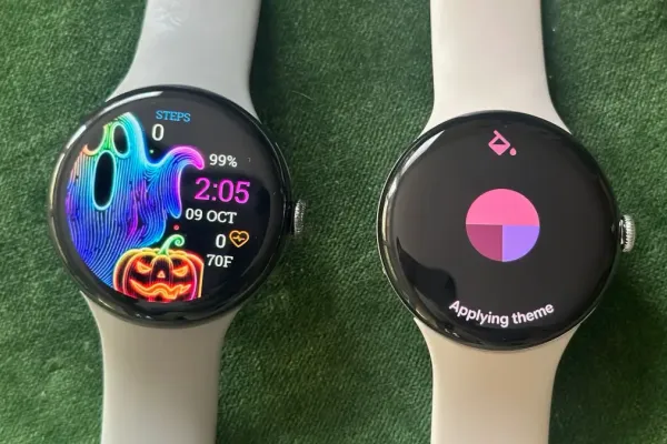 Google Pixel Watch обновляется с темами Material You Google Pixel Watch обновляется с темами Material You