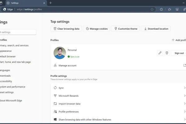 Microsoft упрощает интерфейс настроек Edge