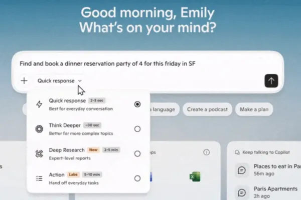 Выпуск Copilot Actions в Windows Insider Program