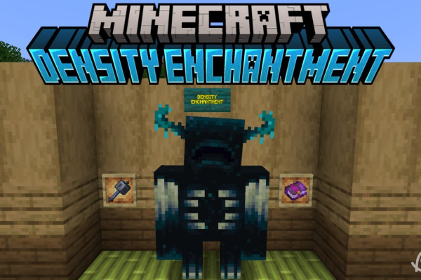 Зачарование плотности увеличивает урон булавы в Minecraft