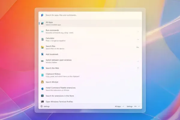 Палитра команд PowerToys для Windows 11: новые возможности