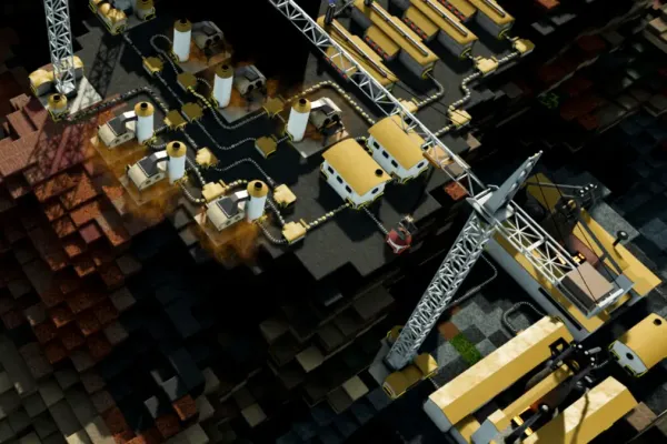 Icaria выходит на Steam, сочетая песочницу и автоматизацию