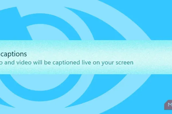 Windows 11 добавляет Live Captions для аудио и видео
