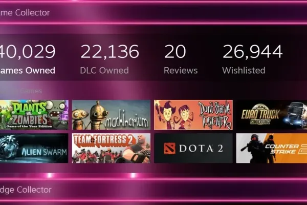 Пользователь SonixLegend стал первым коллекционером игр Steam