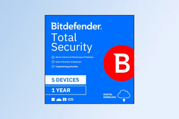 Скидка 78% на Bitdefender Total Security 2026